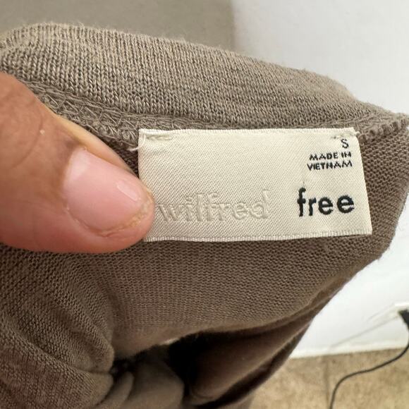 Wilfred Free Romper‎ Women’s Small Brown Drawstring Waist Sleeveless Lounge - Picture 5 of 12